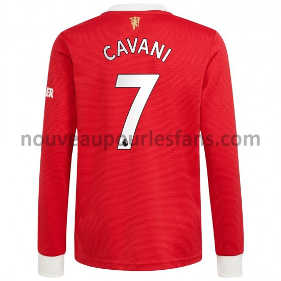 Maillot Manchester United Edinson Cavani 7 Tenue Domicile 2021-2022 Lang Manche Courte