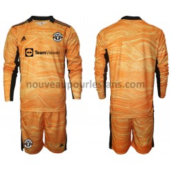 Maillot Manchester United Gardien Enfant Tenue Domicile 2021-2022 Manche Longue
