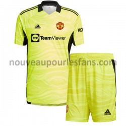 Maillot Manchester United Gardien Enfant Tenue Domicile 2021-2022 Manche Courte