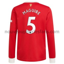 Maillot Manchester United Harry Maguire 5 Tenue Domicile 2021-2022 Manche Longue
