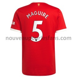 Maillot Manchester United Harry Maguire 5 Tenue Domicile 2021-2022 Manche Courte
