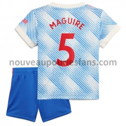 Maillot Manchester United Harry Maguire 5 Enfant Tenue Extérieur 2021-2022 Manche Courte