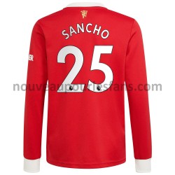 Maillot Manchester United Jadon Sancho 25 Tenue Domicile 2021-2022 Manche Longue