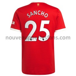Maillot Manchester United Jadon Sancho 25 Tenue Domicile 2021-2022 Manche Courte