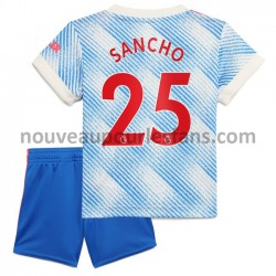 Maillot Manchester United Jadon Sancho 25 Enfant Tenue Extérieur 2021-2022 Manche Courte