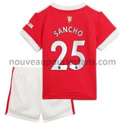 Maillot Manchester United Jadon Sancho 25 Enfant Tenue Domicile 2021-2022 Manche Courte