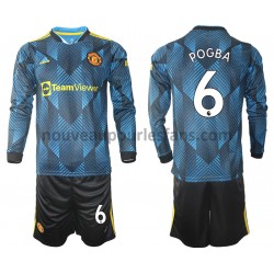 Maillot Manchester United Paul Pogba 6 Enfant Tenue 3ème 2021-2022 Manche Longue