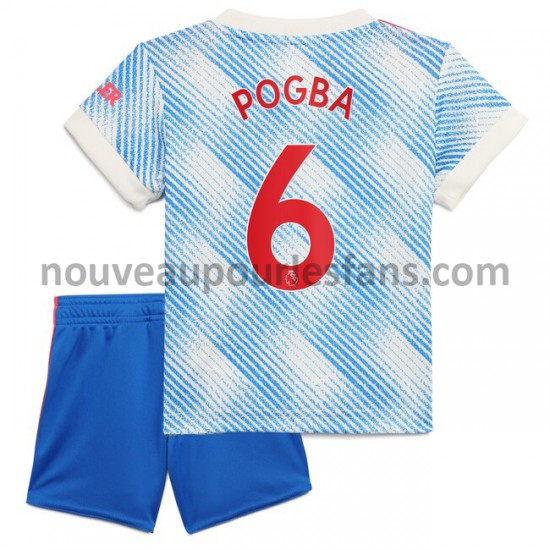 Maillot Manchester United Pogba 6 Enfant Tenue Extérieur 2021-2022 Manche Courte