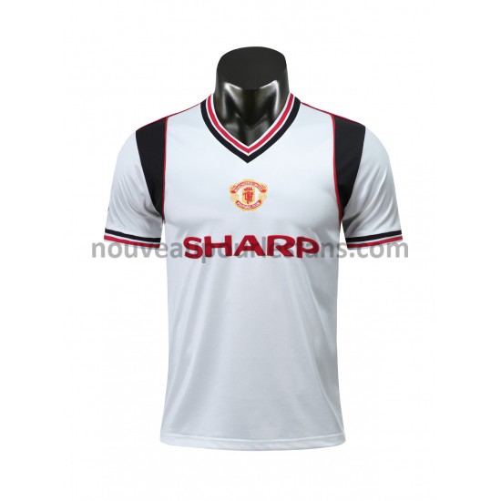 Maillot Manchester United Retro Tenue Extérieur 1985 Manche Courte