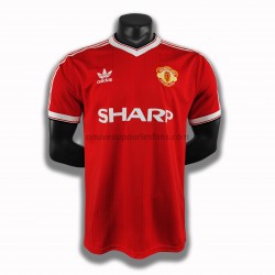 Maillot Manchester United Retro Tenue Domicile 1984 Manche Courte