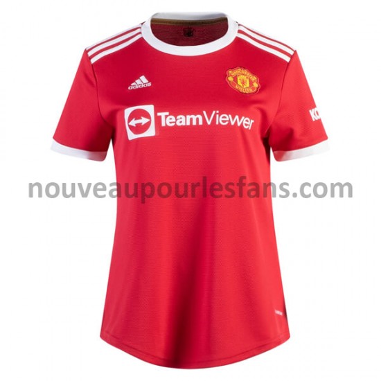Maillot Manchester United Femme Tenue Domicile 2021-2022 Manche Courte