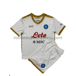 Maillot SSC Neapel Enfant Tenue Extérieur 2021-2022 Manche Courte