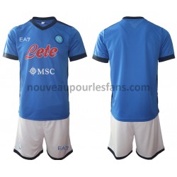 Maillot Naples Enfant Tenue Domicile 2021-2022 Manche Courte