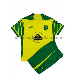 Maillot Norwich City Enfant Tenue Domicile 2021-2022 Manche Courte
