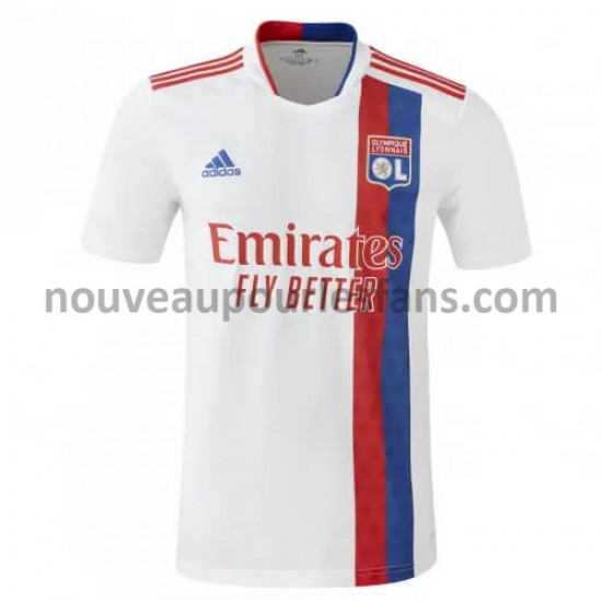 Maillot Olympique lyonnais Tenue Domicile 2021-2022 Manche Courte