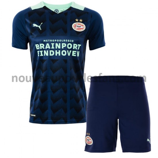 Maillot PSV Eindhoven Enfant Tenue Extérieur 2021-2022 Manche Courte