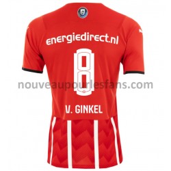 Maillot PSV Eindhoven Marco van Ginkel 8 Tenue Domicile 2021-2022 Manche Courte