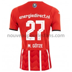 Maillot PSV Eindhoven Mario Götze 27 Tenue Domicile 2021-2022 Manche Courte