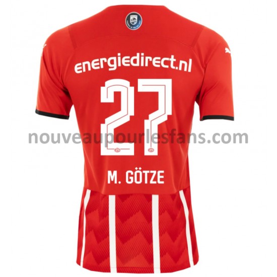 Maillot PSV Eindhoven Mario Götze 27 Tenue Domicile 2021-2022 Manche Courte