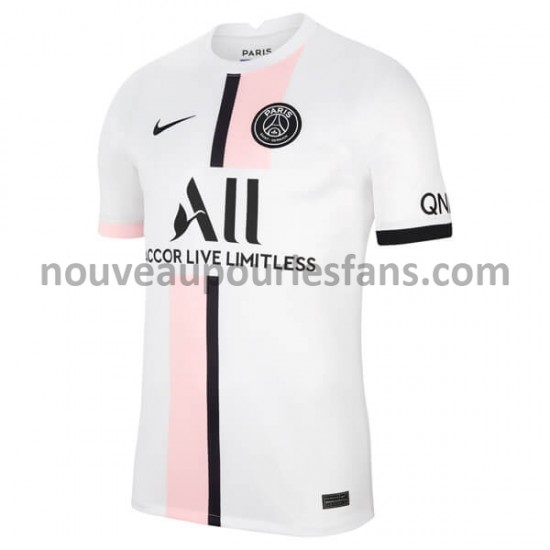Maillot Paris Saint-Germain Tenue Extérieur 2021-2022 Manche Courte