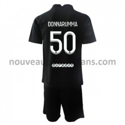 Maillot Paris Saint-Germain Gardien Gianluigi Donnarumma 50 Enfant Tenue Extérieur 2021-2022 Manche Courte