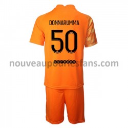 Maillot Paris Saint-Germain Gardien Gianluigi Donnarumma 50 Enfant Tenue Domicile 2021-2022 Manche Courte