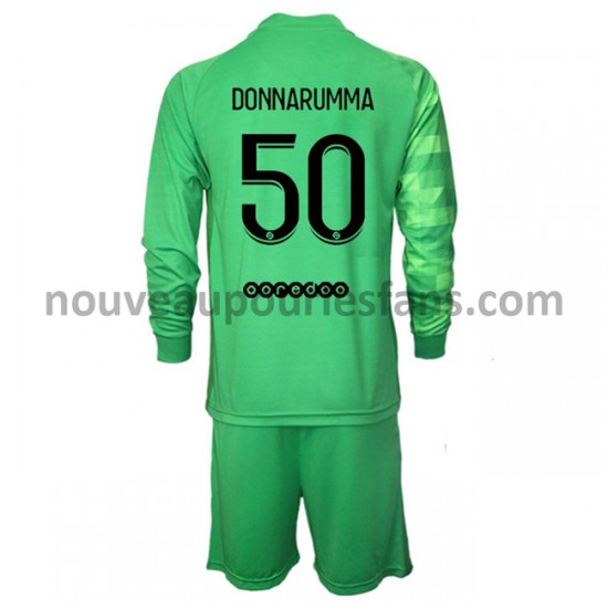 Maillot Paris Saint-Germain Gardien Gianluigi Donnarumma 50 Enfant Tenue 3ème 2021-2022 Manche Longue