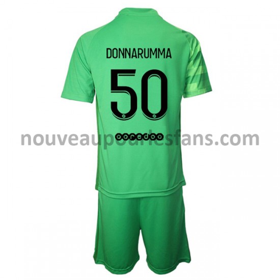 Maillot Paris Saint-Germain Gardien Gianluigi Donnarumma 50 Enfant Tenue 3ème 2021-2022 Manche Courte