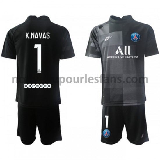 Maillot Paris Saint-Germain Gardien Keylor Navas 1 Enfant Tenue Extérieur 2021-2022 Manche Courte