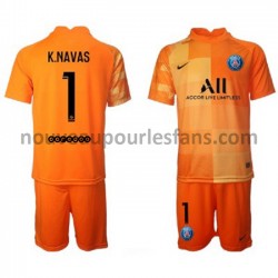 Maillot Paris Saint-Germain Gardien Keylor Navas 1 Enfant Tenue Domicile 2021-2022 Manche Courte