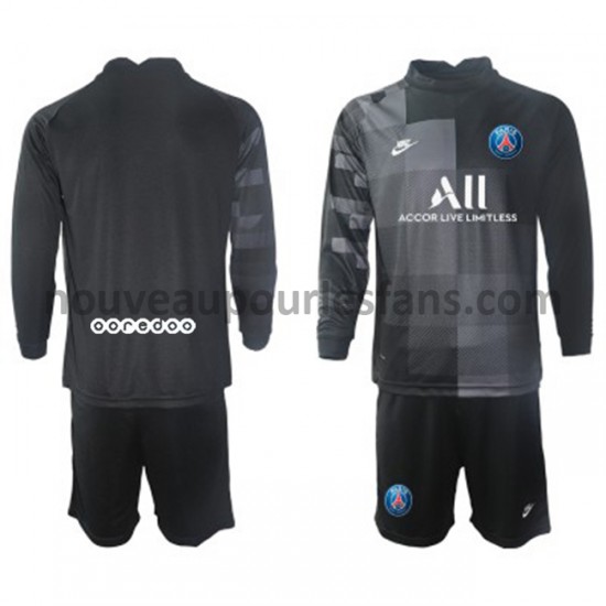 Maillot Paris Saint-Germain Gardien Enfant Tenue Extérieur 2021-2022 Manche Longue