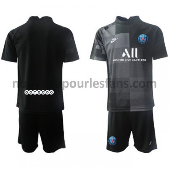 Maillot Paris Saint-Germain Gardien Enfant Tenue Extérieur 2021-2022 Manche Courte