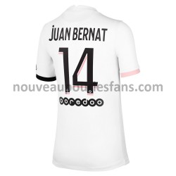 Maillot Paris Saint-Germain Juan Bernat 14 Tenue Extérieur 2021-2022 Manche Courte