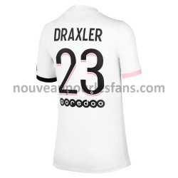 Maillot Paris Saint-Germain Julian Draxler 23 Tenue Extérieur 2021-2022 Manche Courte