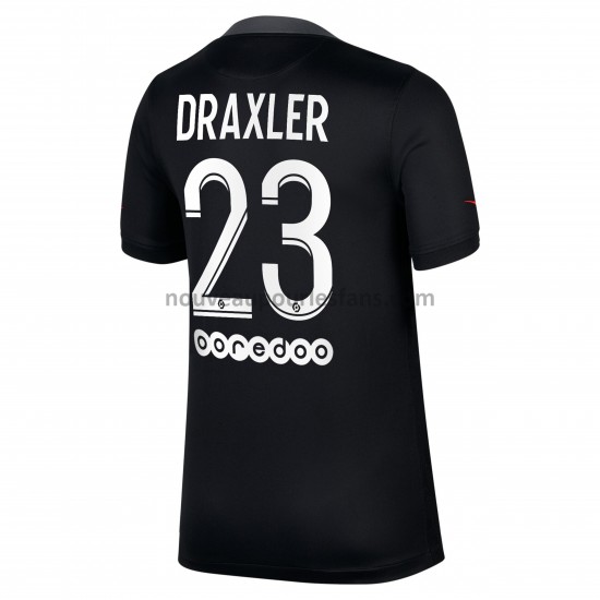 Maillot Paris Saint-Germain Julian Draxler 23 Tenue 3ème 2021-2022 Manche Courte