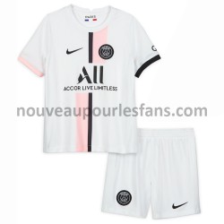 Maillot Paris Saint-Germain Enfant Tenue Extérieur 2021-2022 Manche Courte