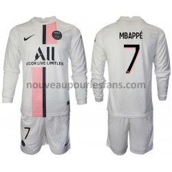 Maillot Paris Saint-Germain Kylian Mbappé 7 Enfant Tenue Extérieur 2021-2022 Manche Longue