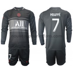 Maillot Paris Saint-Germain Kylian Mbappé 7 Enfant Tenue 3ème 2021-2022 Manche Longue