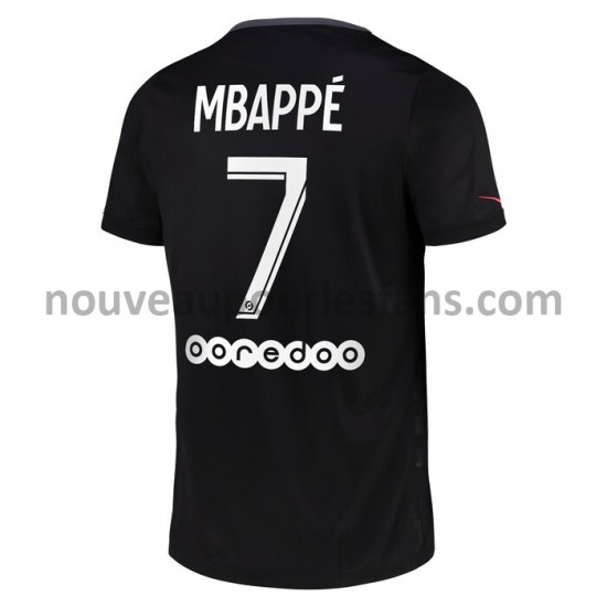 Maillot Paris Saint-Germain Kylian Mbappé 7 Tenue 3ème 2021-2022 Manche Courte