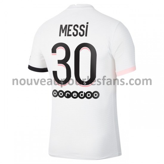 Maillot Paris Saint-Germain Lionel Messi 30 Tenue Extérieur 2021-2022 Manche Courte
