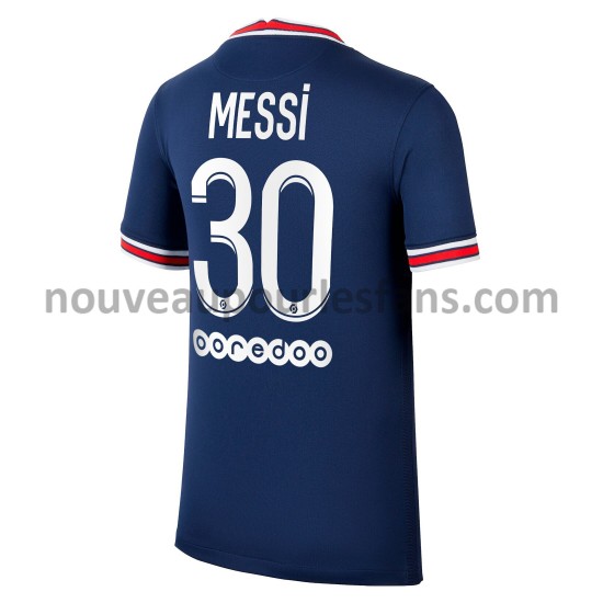 Maillot Paris Saint-Germain Lionel Messi 30 Tenue Domicile 2021-2022 Manche Courte