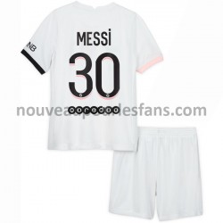 Maillot Paris Saint-Germain Lionel Messi 30 Enfant Tenue Extérieur 2021-2022 Manche Courte