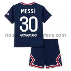 Maillot Paris Saint-Germain Lionel Messi 30 Enfant Tenue Domicile 2021-2022 Manche Courte
