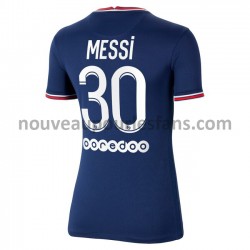 Maillot Paris Saint-Germain Lionel Messi 30 Femme Tenue Domicile 2021-2022 Manche Courte