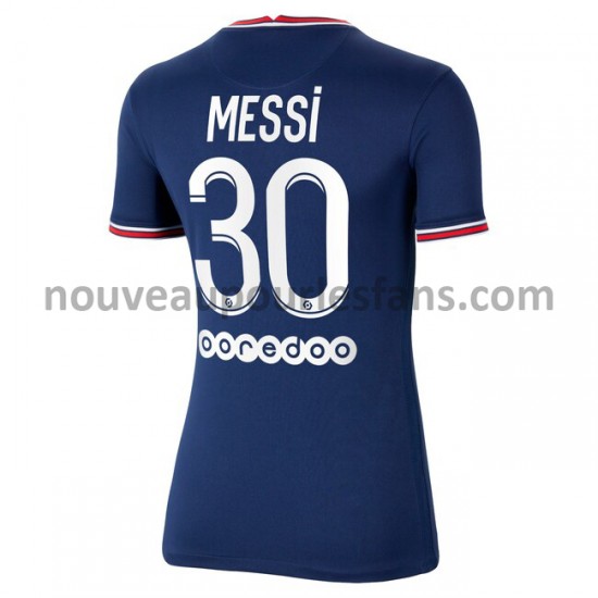 Maillot Paris Saint-Germain Lionel Messi 30 Femme Tenue Domicile 2021-2022 Manche Courte