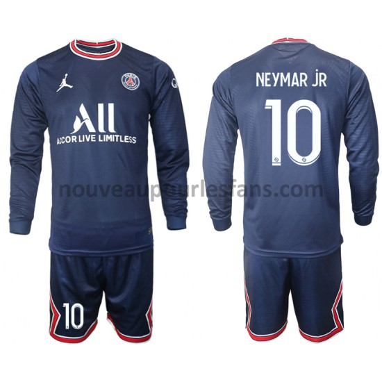 Maillot Paris Saint-Germain Neymar JR 10 Enfant Tenue Domicile 2021-2022 Manche Longue
