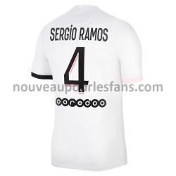 Maillot Paris Saint-Germain Sergio Ramos 4 Tenue Extérieur 2021-2022 Manche Courte