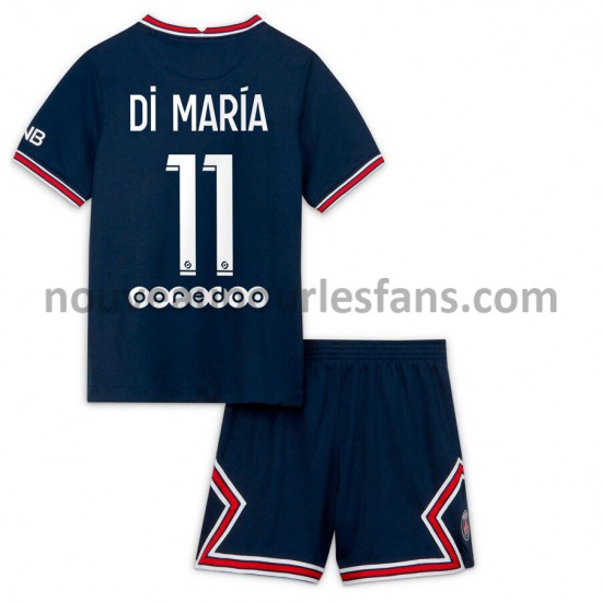Maillot Paris Saint-Germain PSG Angel Di Maria 11 Enfant Tenue Domicile 2021-2022 Manche Courte