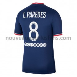 Maillot Paris Saint-Germain PSG Leandro Paredes 8 Tenue Domicile 2021-2022 Manche Courte