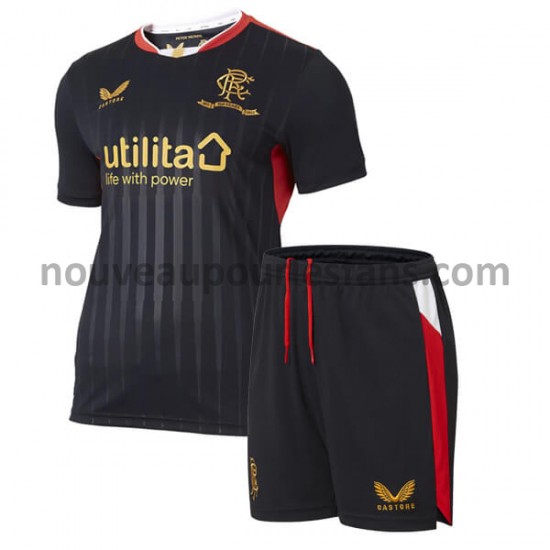 Maillot Rangers Enfant Tenue Extérieur 2021-2022 Manche Courte